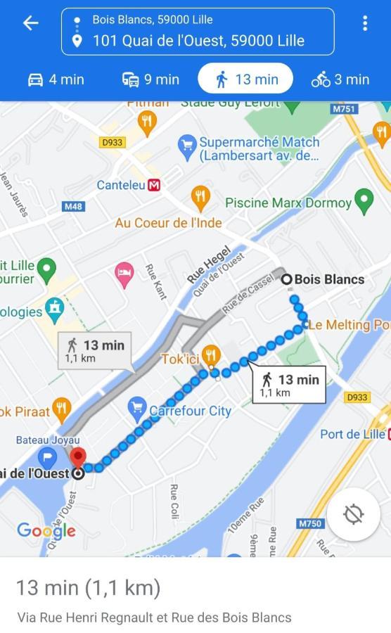 Apartament Bateau Peniche Lille - Euratechnologie Zewnętrze zdjęcie